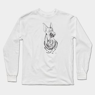 Snarling Doberman Demon Long Sleeve T-Shirt